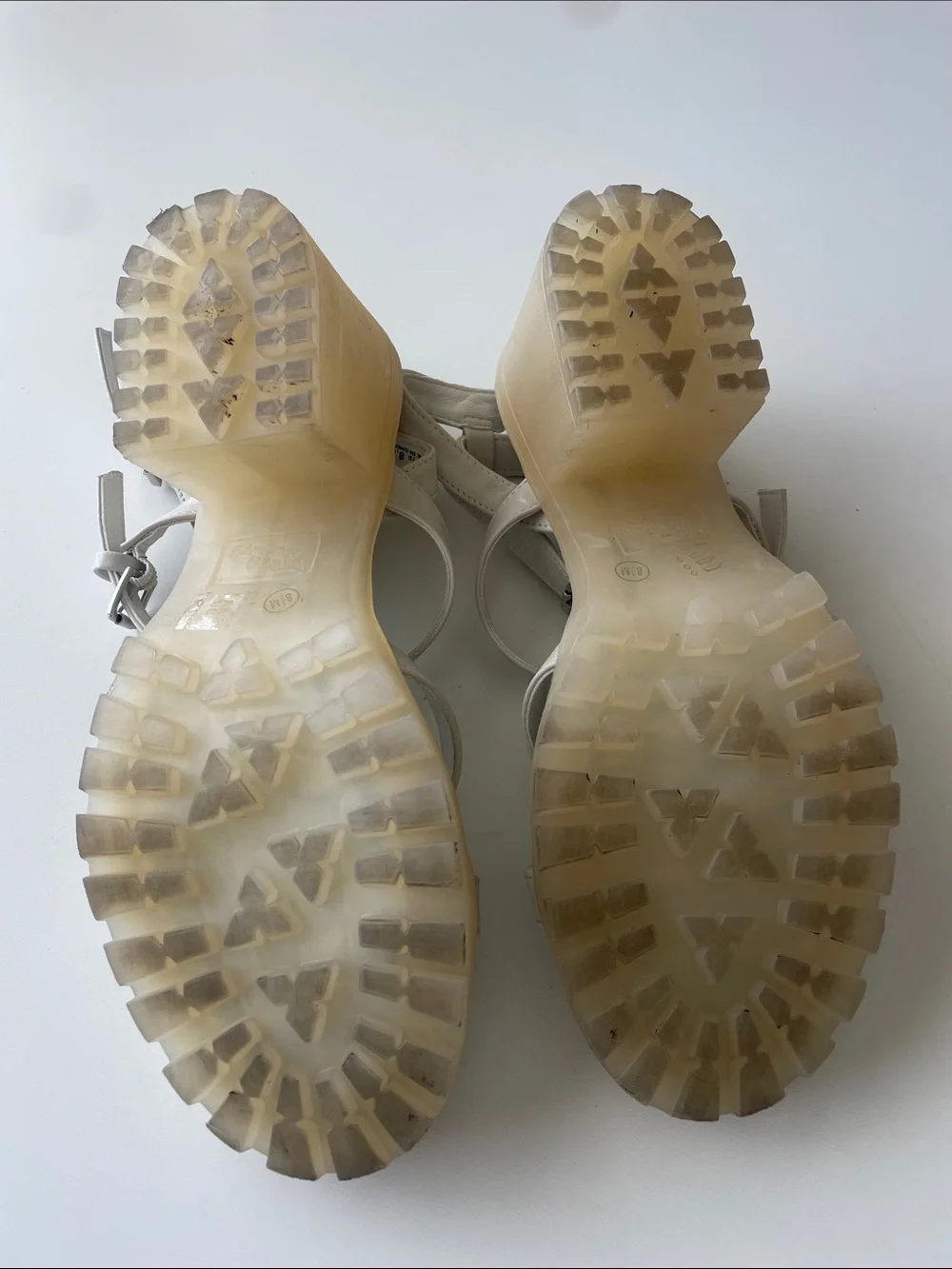 Dirty Laundry White Multi-Strap Platform Sandals